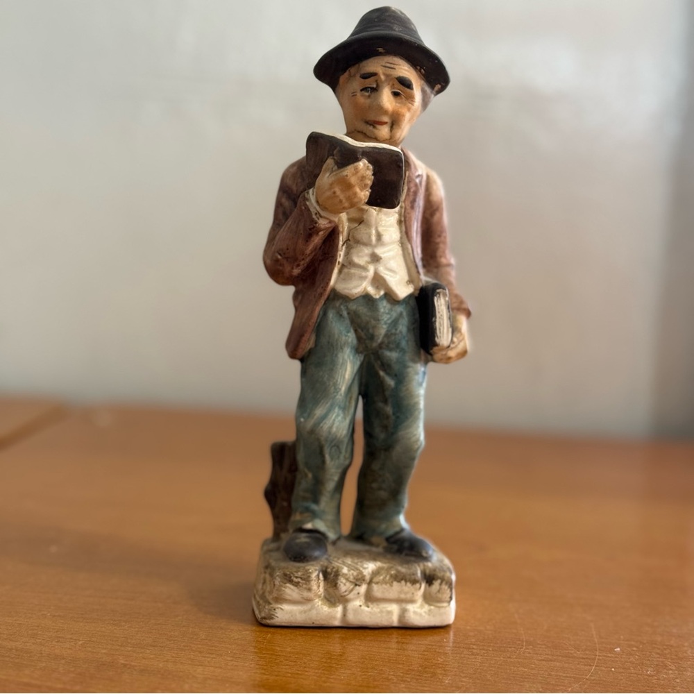 Vintage Figurine‎ with Book